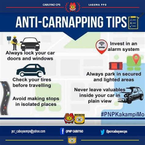 anti carnapping safety tips|Modus Operandi Tips .